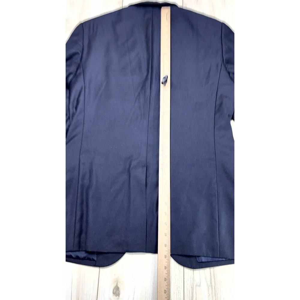 J. Crew Ludlow Jacket Loro Piana Flannel Wool Blazer Men 38R Navy